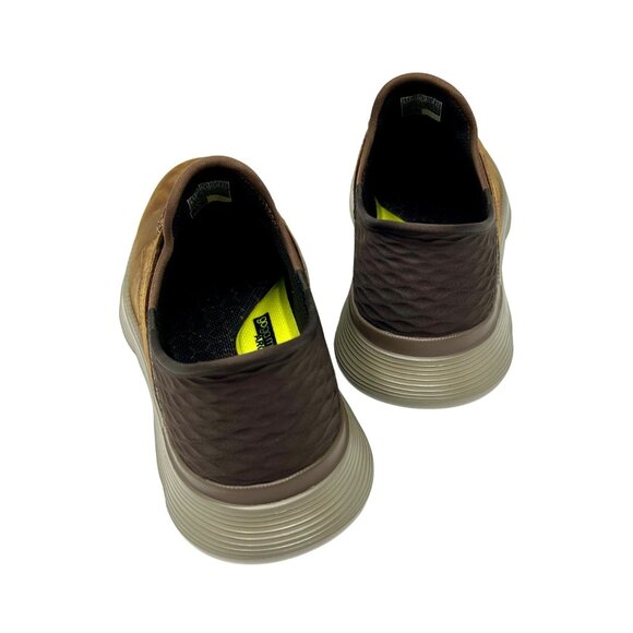 Skechers Mens Slip-Ins Casual Shoes Brown Leather Size 7.5 - Picture 10 of 10